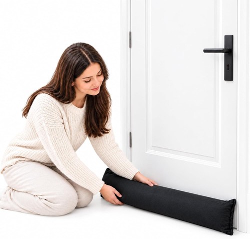 Black draught excluder - black,