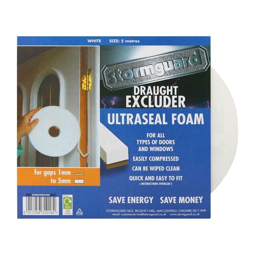 White draught excluder - white,