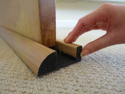 Internal foam under door - foam,