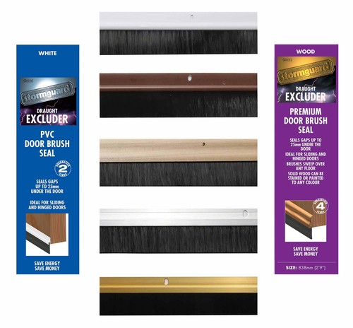 Door bottom brush - bottom, draught