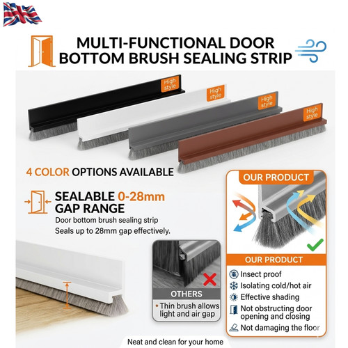 Door draught excluder brush - draught,