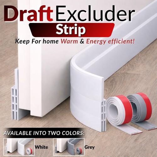 Door draft excluder strip - draft,