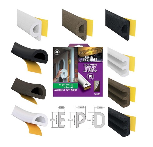 Epdm 10m rubber draught - epdm, 5m/10m